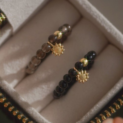 14k 라비 천연석 해바라기 반지