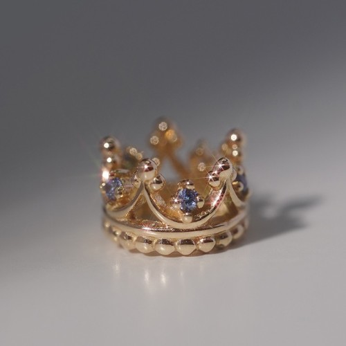 14k 더 크라운 왕관 펜던트