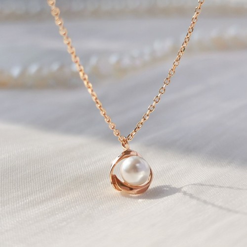 14k 미엔느 스왈 진주 목걸이