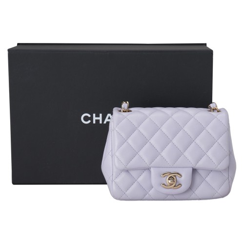 CHANEL(USED)샤넬 램스킨 클래식 쁘띠삭