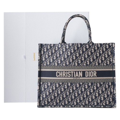 CHRISTIAN DIOR(USED)디올 오블리크 북토트 라지